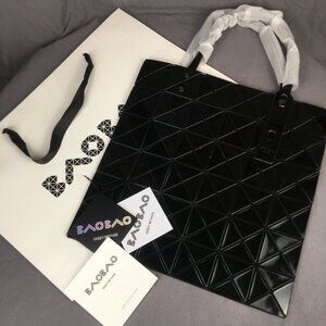 NWT Bao Bao Issey Miyake Lucent Tote Bag Black